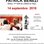 Stage avec Patrick Bénézi SHIHAN à Vincennes le samedi 14 septembre 2019