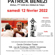 Stage avec Patrick Bénézi SHIHAN à Vincennes le samedi 12 février 2022